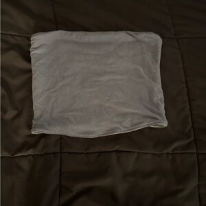 Blue & striped tube top